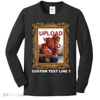 Custom Picture Frame Personalized Text And Photo Kids Long Sleeve Shirt thumb 0