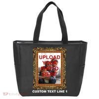 Custom Picture Frame Personalized Text And Photo Tote Bag thumb 0