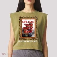 Custom Picture Frame Personalized Text And Photo Garment-Dyed Women's Muscle Tee thumb 2