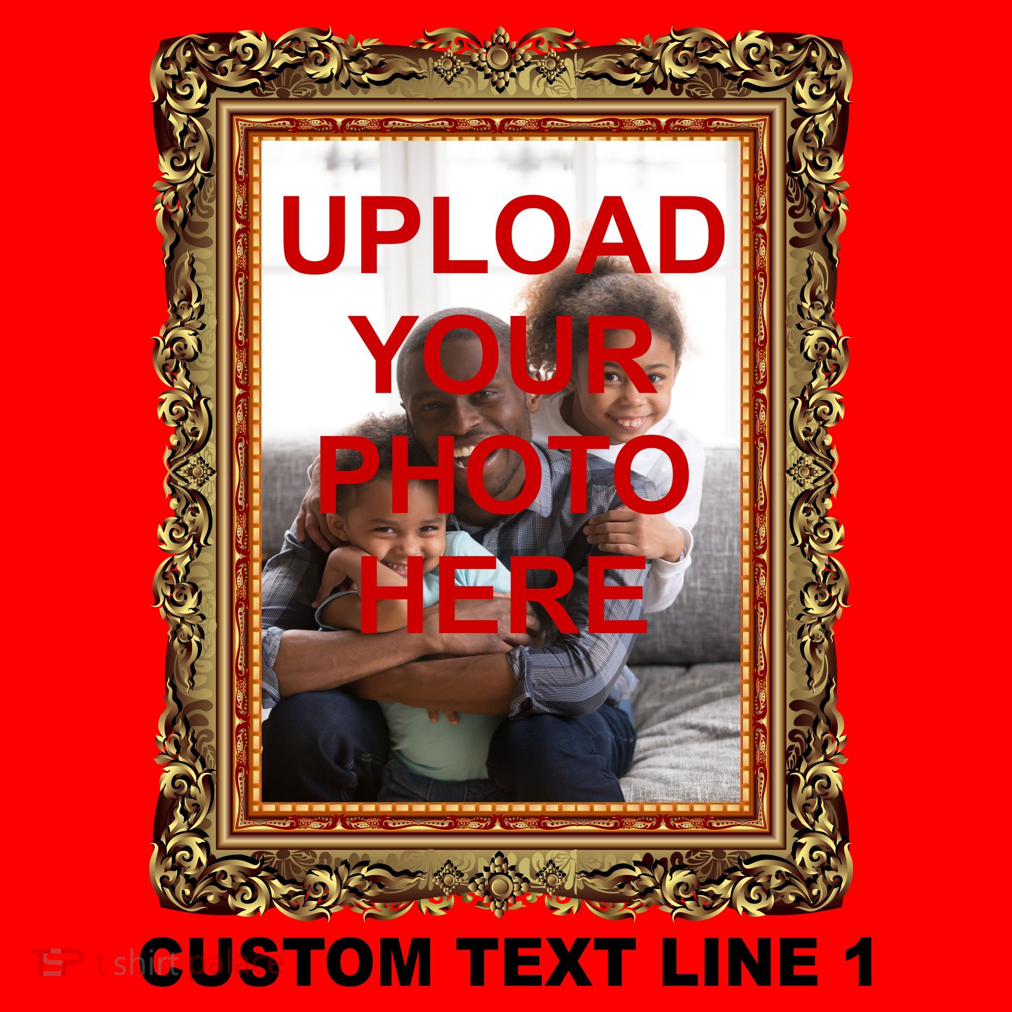 Custom Picture Frame Personalized Text And Photo Santa Hat