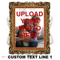 Custom Picture Frame Personalized Text And Photo Ceramic Ornament thumb 2