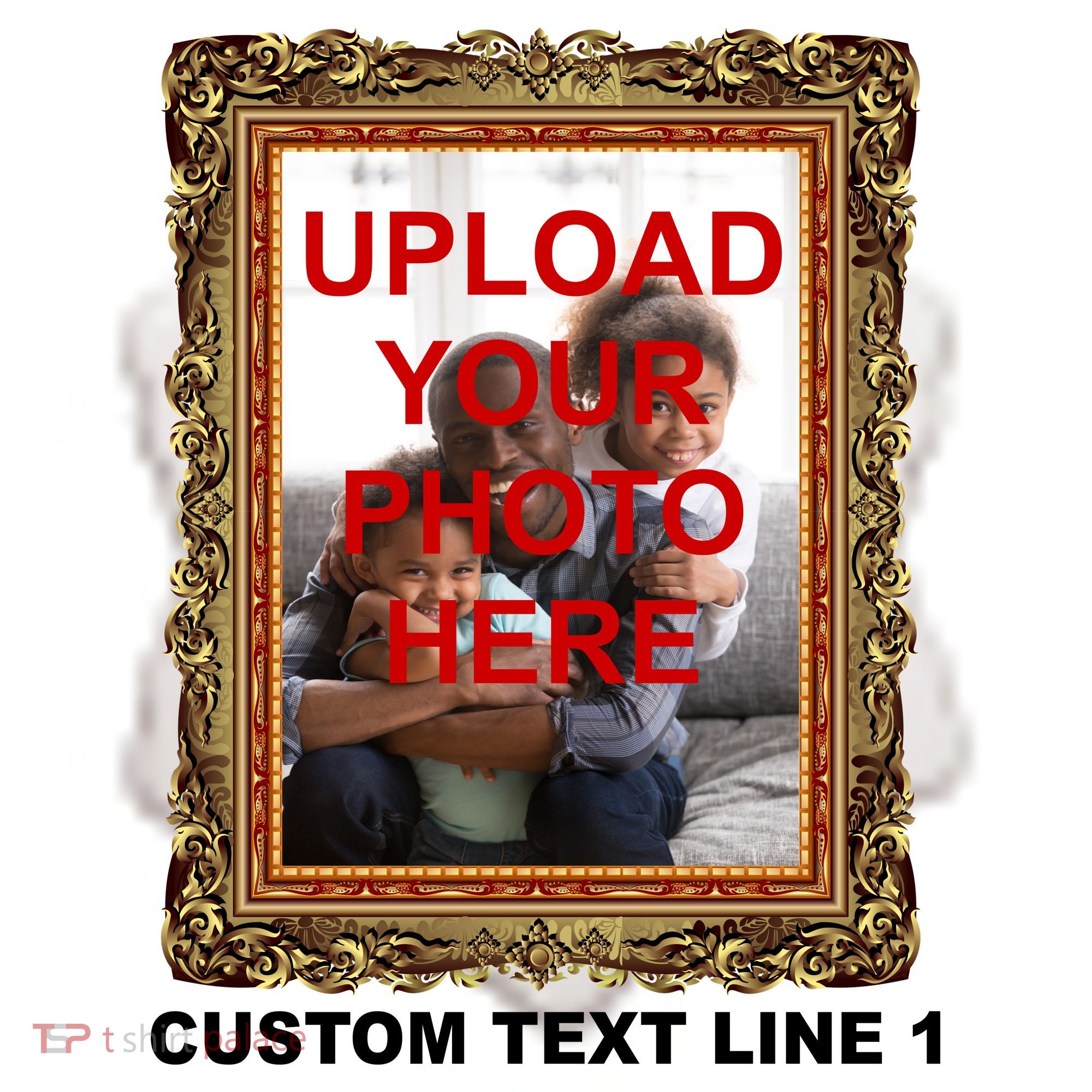 Custom Picture Frame Personalized Text And Photo Ceramic Ornament