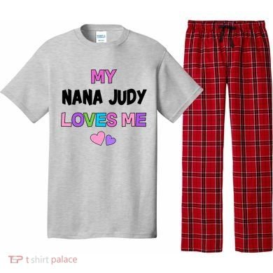 Custom Text You Are Loved Personalized Girly Design Pajama Set