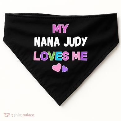 Custom Text You Are Loved Personalized Girly Design USA-Made Doggie Bandana