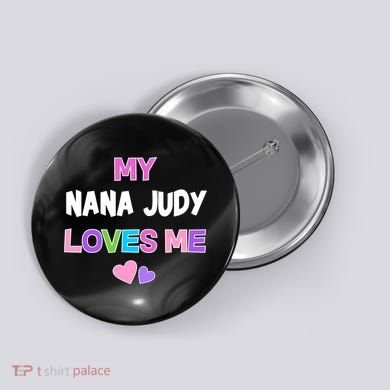 Custom Text You Are Loved Personalized Girly Design Button