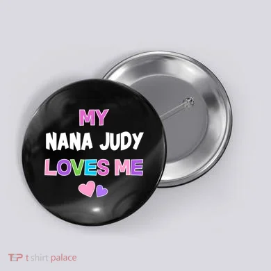 Custom Text You Are Loved Personalized Girly Design Button