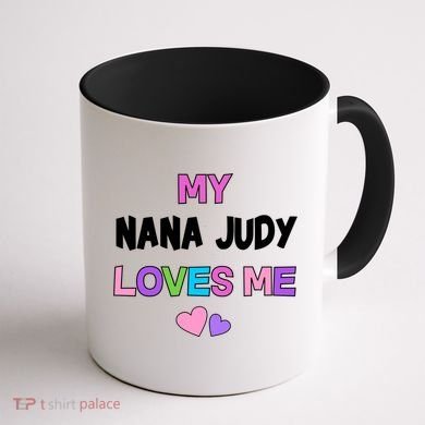 Custom Text You Are Loved Personalized Girly Design Coffee Mug back