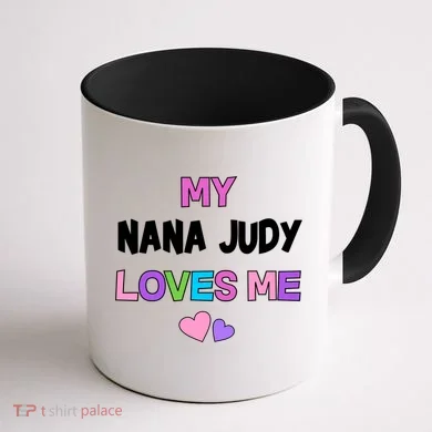 Custom Text You Are Loved Personalized Girly Design Coffee Mug back