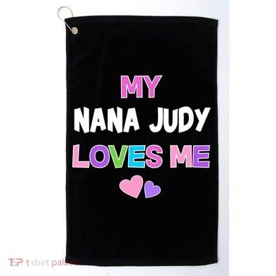 Custom Text You Are Loved Personalized Girly Design Golf Towel