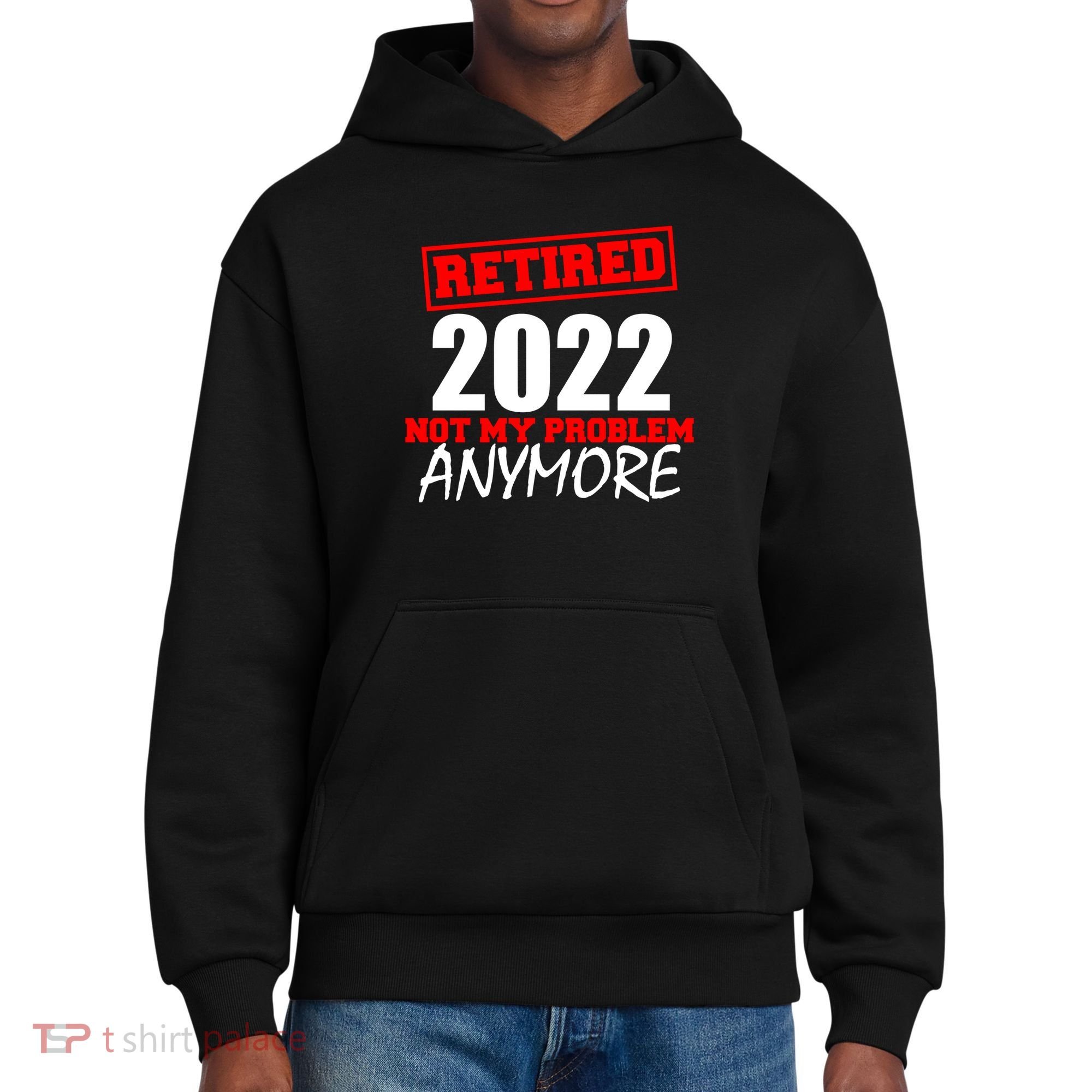 Custom Year Retired Not My Problem Anymore Personalize District V.I.T. Heavyweight Hoodie