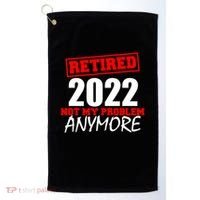 Custom Year Retired Not My Problem Anymore Personalize Golf Towel thumb 0