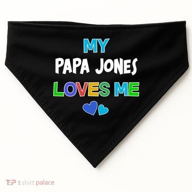 Custom You Are Loved Personalized Boy Design USA-Made Doggie Bandana