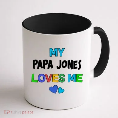 Custom You Are Loved Personalized Boy Design Coffee Mug back