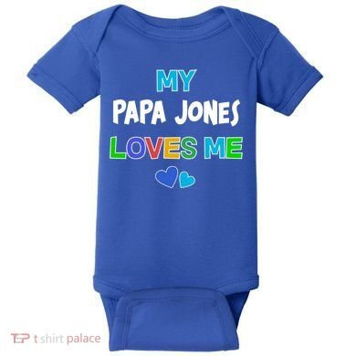 Custom You Are Loved Personalized Boy Design Baby Bodysuit