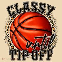 Classy Until Tip Off Funny Basketball Mom Leopard Tote Bag thumb 4