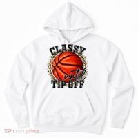 Classy Until Tip Off Funny Basketball Mom Leopard Hoodie thumb 0
