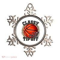 Classy Until Tip Off Funny Basketball Mom Leopard Ornament thumb 0