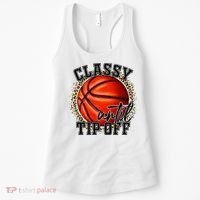Classy Until Tip Off Funny Basketball Mom Leopard Women's Tank Top thumb 0