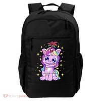 Cute Unicorn Tangled Christmas Lights Stars Rainbow Backpack thumb 0