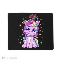 Cute Unicorn Tangled Christmas Lights Stars Rainbow Mousepad thumb 0