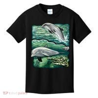 Cute Abstract dolphins In Sea Life Kids T-Shirt thumb 0