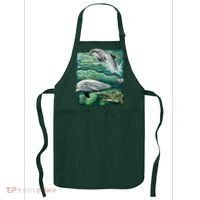 Cute Abstract dolphins In Sea Life Apron thumb 0