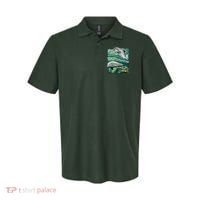 Cute Abstract dolphins In Sea Life Polo thumb 0