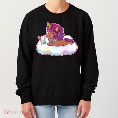Cute Afro Unicorn Women's Sweatshirt