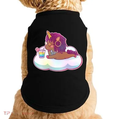 Cute Afro Unicorn Doggie Tank