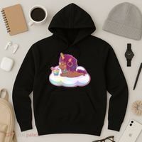 Cute Afro Unicorn Hoodie thumb 3