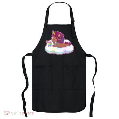 Cute Afro Unicorn Apron