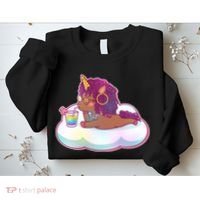 Cute Afro Unicorn Sweatshirt thumb 2