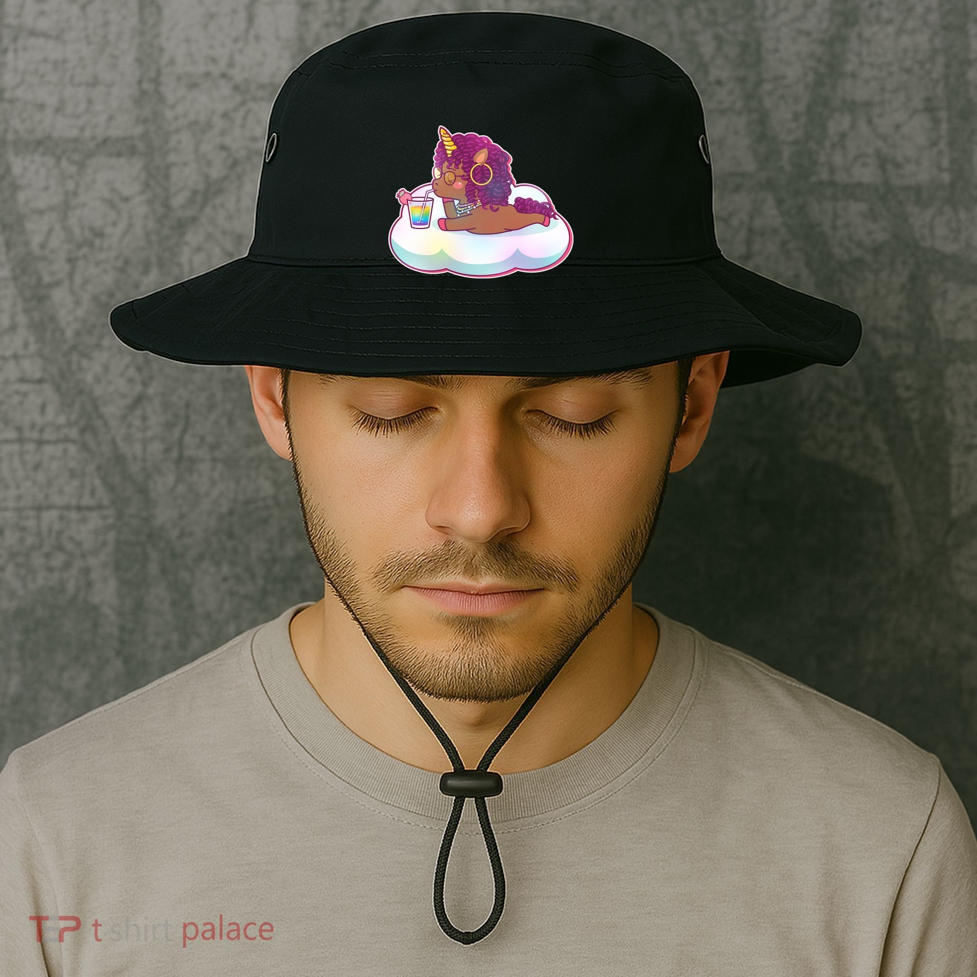 Cute Afro Unicorn Bucket Hat