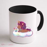 Cute Afro Unicorn Coffee Mug thumb 1