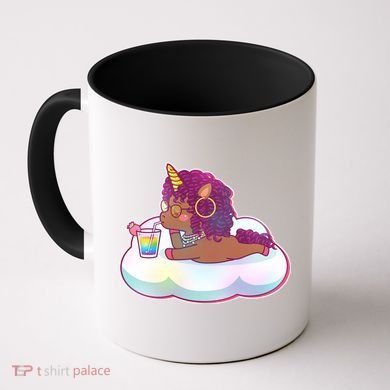 Cute Afro Unicorn Coffee Mug