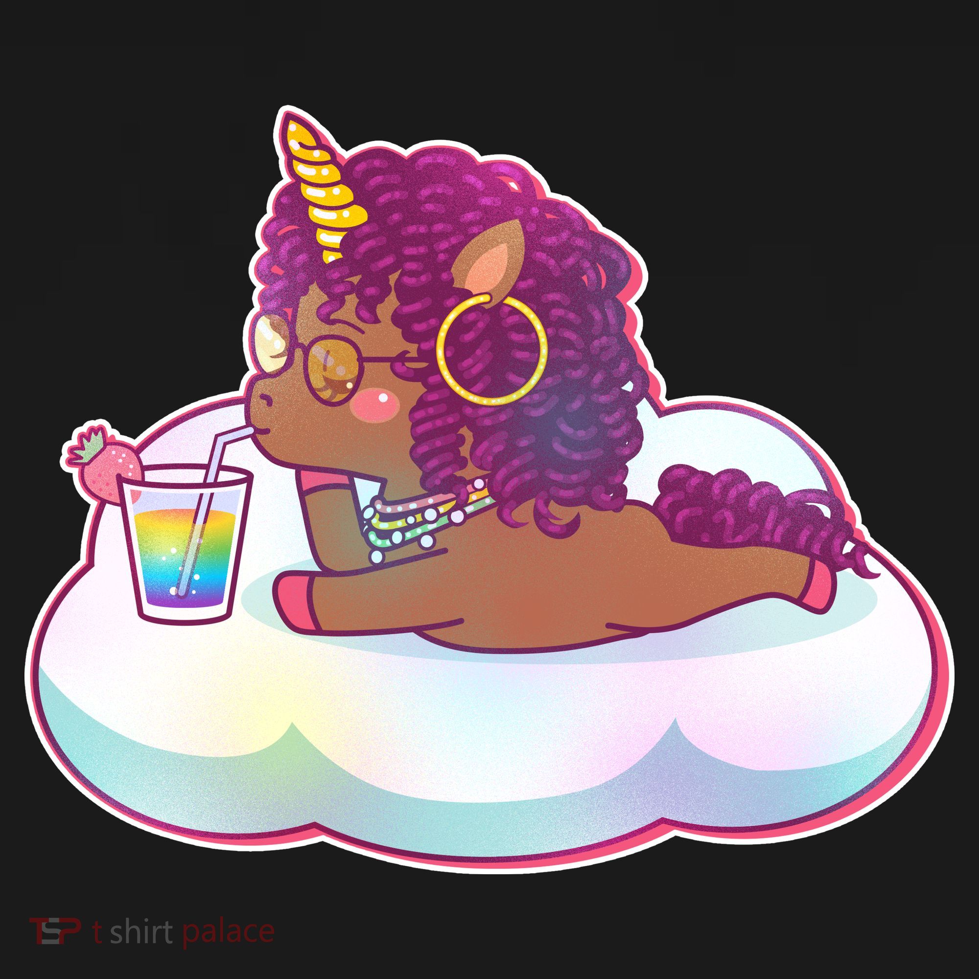 Cute Afro Unicorn Pajama Set