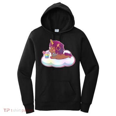 Cute Afro Unicorn Women's Hoodie