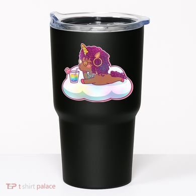 Cute Afro Unicorn Tumbler