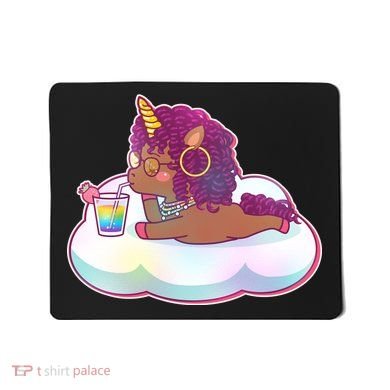 Cute Afro Unicorn Mousepad