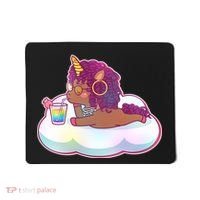 Cute Afro Unicorn Mousepad thumb 0
