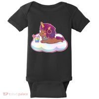 Cute Afro Unicorn Baby Bodysuit thumb 0