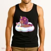 Cute Afro Unicorn Tank Top thumb 3