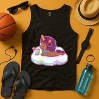 Cute Afro Unicorn Tank Top thumb 4