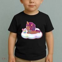 Cute Afro Unicorn Toddler T-Shirt thumb 2