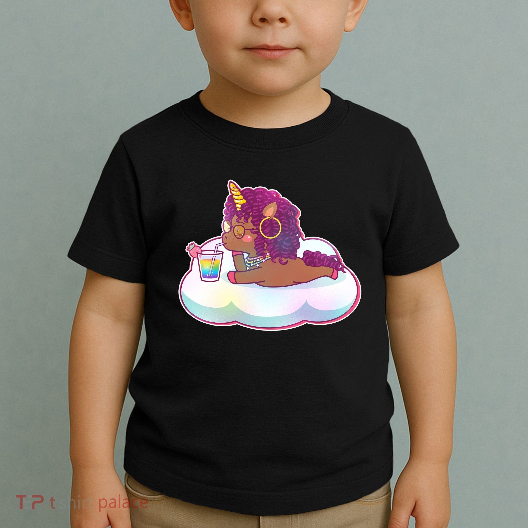 Cute Afro Unicorn Toddler T-Shirt