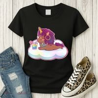 Cute Afro Unicorn Women's T-Shirt thumb 3