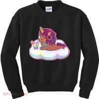 Cute Afro Unicorn Kids Sweatshirt thumb 0