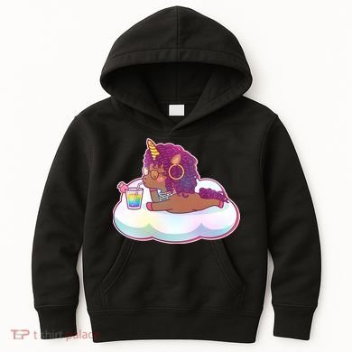 Cute Afro Unicorn Kids Hoodie