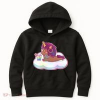 Cute Afro Unicorn Kids Hoodie thumb 0