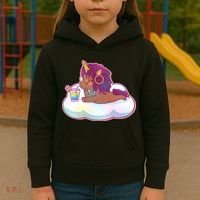 Cute Afro Unicorn Kids Hoodie thumb 3